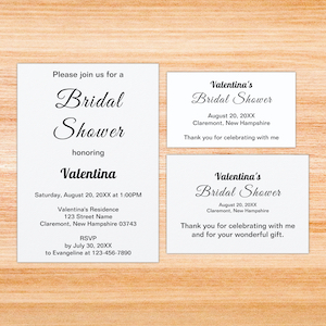 Black and White Bridal Shower