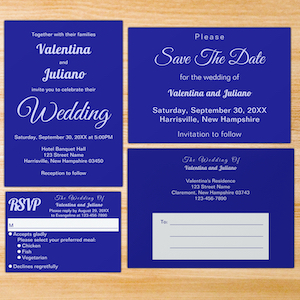Dark Blue Wedding
